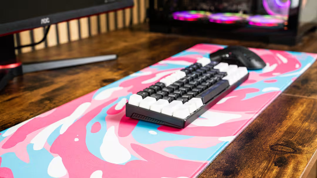 Camo Swirl Pink Mauspad