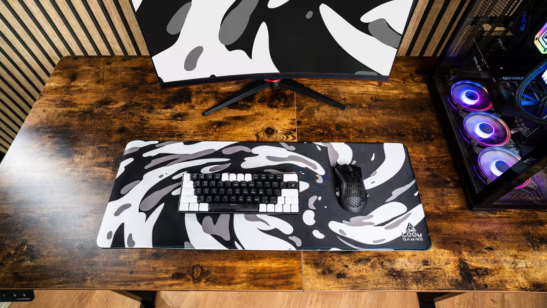 Camo Swirl Black Mauspad