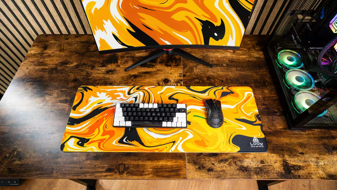 Galaxy Orange Mauspad